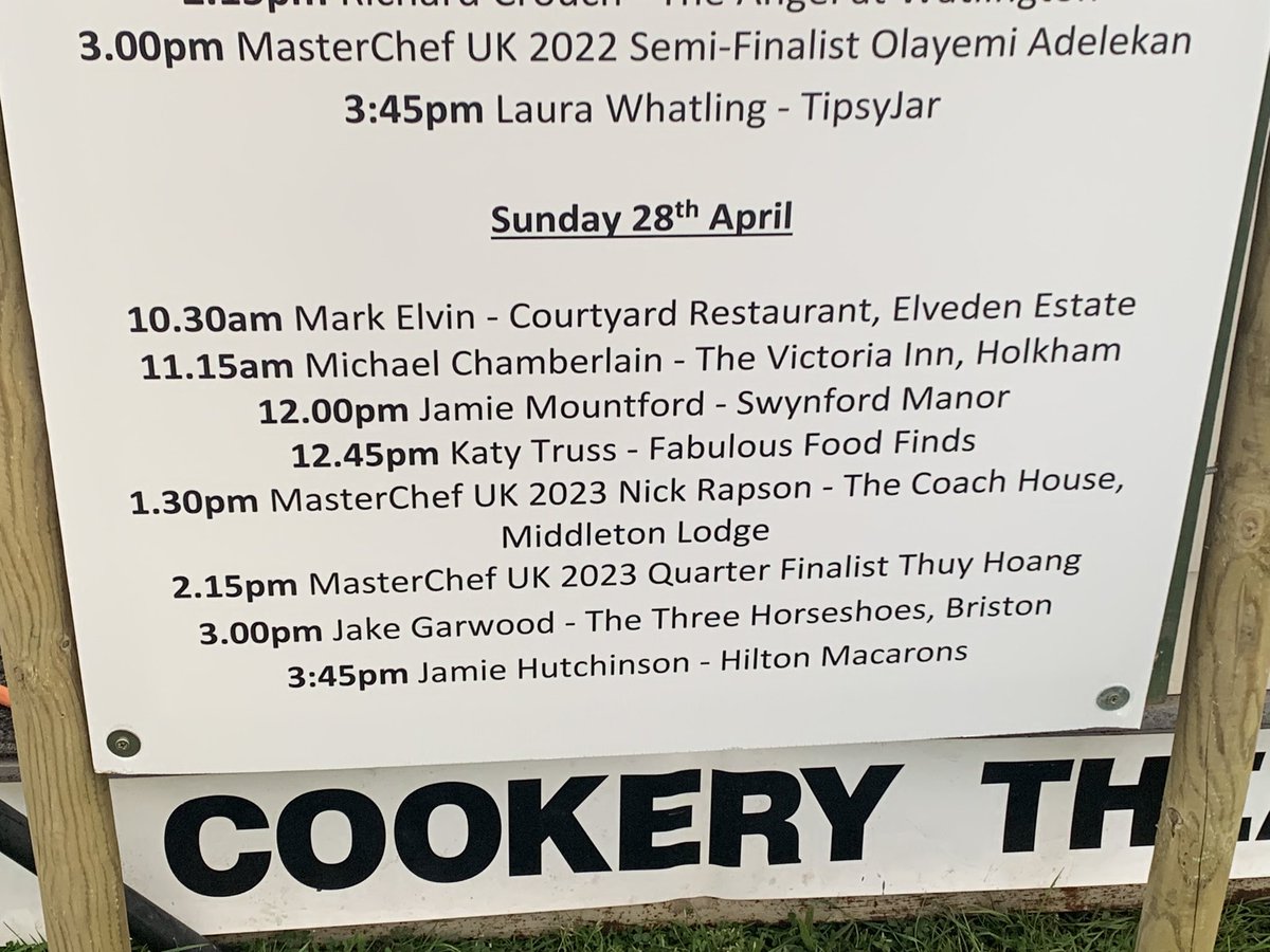Massive thanks to <a href="/EAGandCFair/">EastAnglianGameFair</a> for having me on their Cookery theatre line up. Even though it was wet it was another great show. I used Venison (Muntjac) from the Elveden Estate