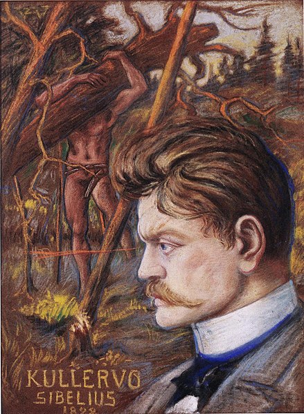 Kullervo (Sibelius) by Sigurd Wettenhovi/Aspa (1870-1946). #FinnishArt