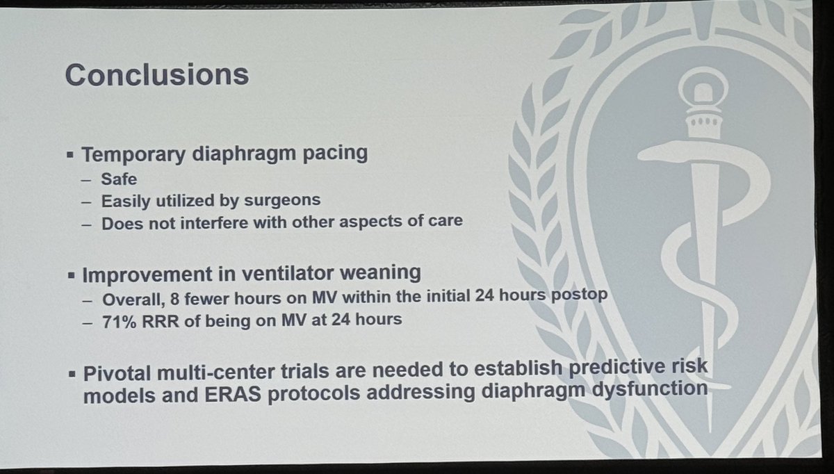 Rakesh C. Arora (@therakesharora) on Twitter photo Great job by Dr. Onders and presented by Dr. Hungate on our clinical trial “Randomized Study of Temporary Diaphragm Pacing System for ERAS in Cardiac Surgery Patients at Risk of Prolonged Mechanical Ventilation”.
#AATS2024 <a href="/HarringtonHVI/">UH Harrington Heart & Vascular Institute</a> <a href="/UHCTSurgery/">UH CT Surgery</a> <a href="/AATSHQ/">AATS</a> <a href="/eras_cardiac/">Eras_cardiac</a> Great job by Dr. Onders and presented by Dr. Hungate on our clinical trial “Randomized Study of Temporary Diaphragm Pacing System for ERAS in Cardiac Surgery Patients at Risk of Prolonged Mechanical Ventilation”.
#AATS2024 <a href="/HarringtonHVI/">UH Harrington Heart & Vascular Institute</a> <a href="/UHCTSurgery/">UH CT Surgery</a> <a href="/AATSHQ/">AATS</a> <a href="/eras_cardiac/">Eras_cardiac</a>