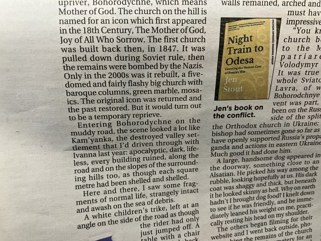 Something special in today's Sunday Post - an extract from Night Train to Odesa, my pics (never published before) from Lyman and Bohorodychne. 4 days till publication! @PolygonBooks