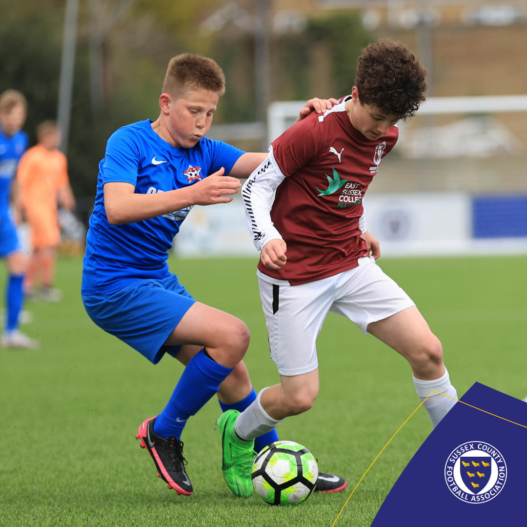 35: And we're back for the second-half of the Sussex C P Mason Cup Final (Under-14s)! @hastingsufc 0 @AllStarsSussex 1 #CountyCup🏆 #SussexFootball⚽️