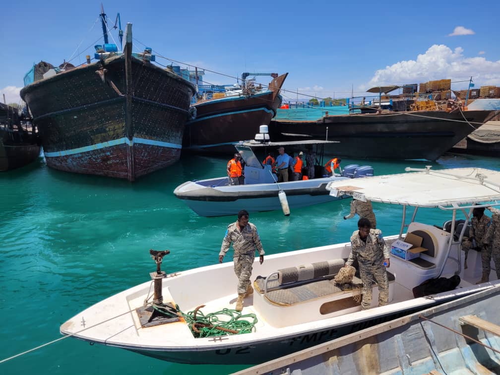 Ten officers from the Puntland Maritime Police Forces – Maritime Police Unit – Coast Guard Group officers had their first practical training by boats within and around the Bossaso port area.