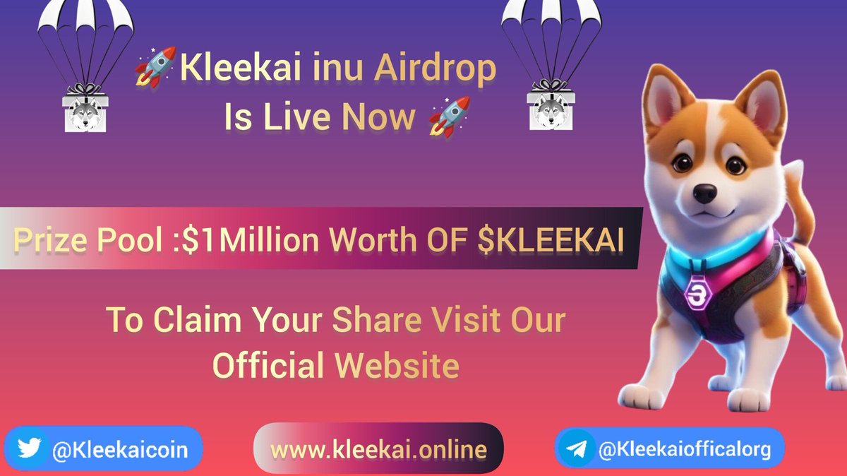 🎁$1 Million KLEEKAI #Airdrops 🎁
Join here🚀
docs.google.com/forms/d/e/1FAI…