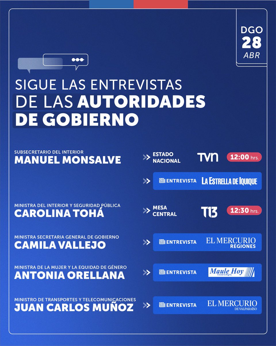 Conoce el trabajo del Gobierno con estas entrevistas en los medios de comunicación 📺👇