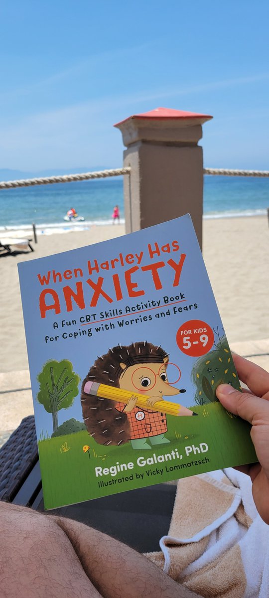 Time to shut off the phone and settle into my end-of-Passover beach reading. Shout out to my anxiety rabbi, @reginegalanti. A happy, kosher, and big-kid brave Passover to you all ❤️