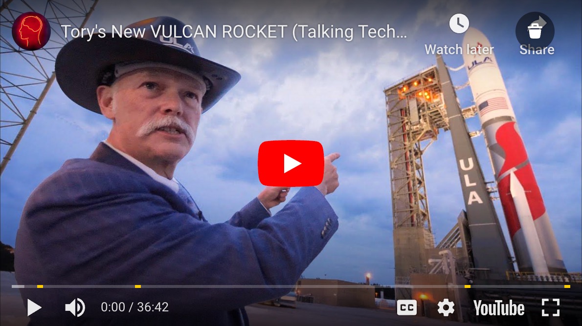 This video features an incredibly complex structure that strikes all who behold it with a sense of awe and wonder.  I'm speaking of course, of <a href="/torybruno/">Tory Bruno</a>'s mustache.  Also  in this video is <a href="/ulalaunch/">ULA</a>'s new Vulcan Rocket, the same one we saw being made in the Rocket Factory tour.