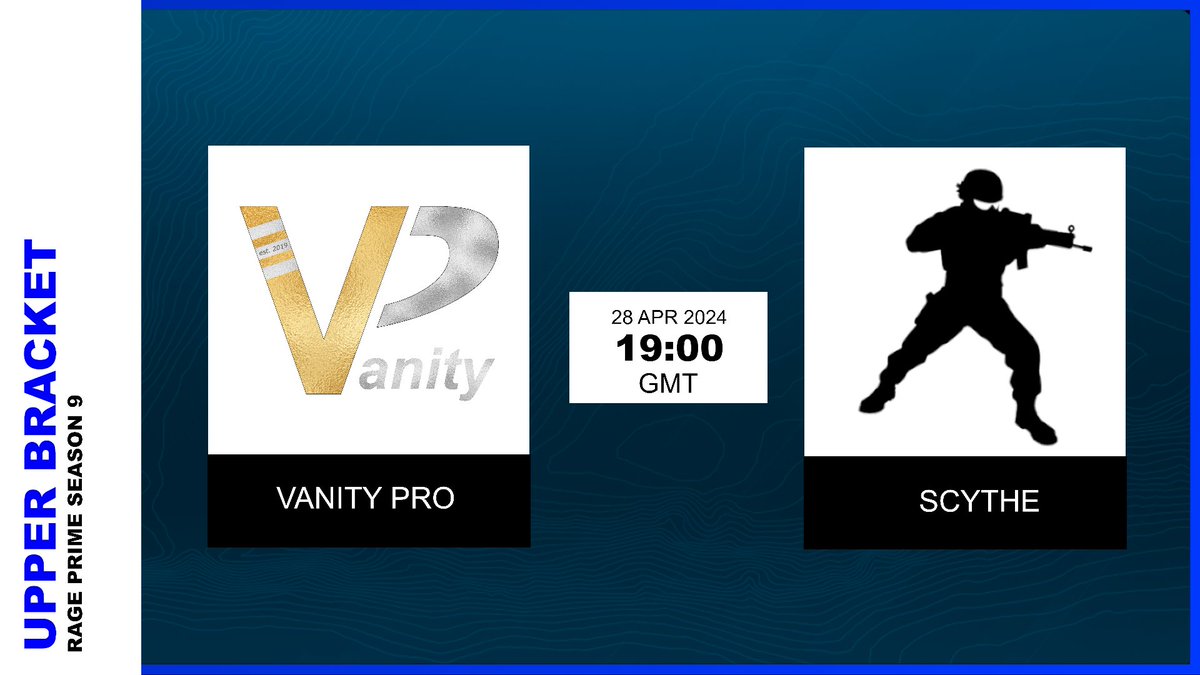 [Rage Prime League S9] Join us for Upper Bracket Stage 2 Game 3! @pro_vanity VS #Scythe Live 🔴 19:00UK TIME ON: Twitch.tv/Rage_Tournamen… Production team: @ItsTD_esports Tags: #eSports #twitch #Xbox #ps5 #RainbowSixSiege #r6s