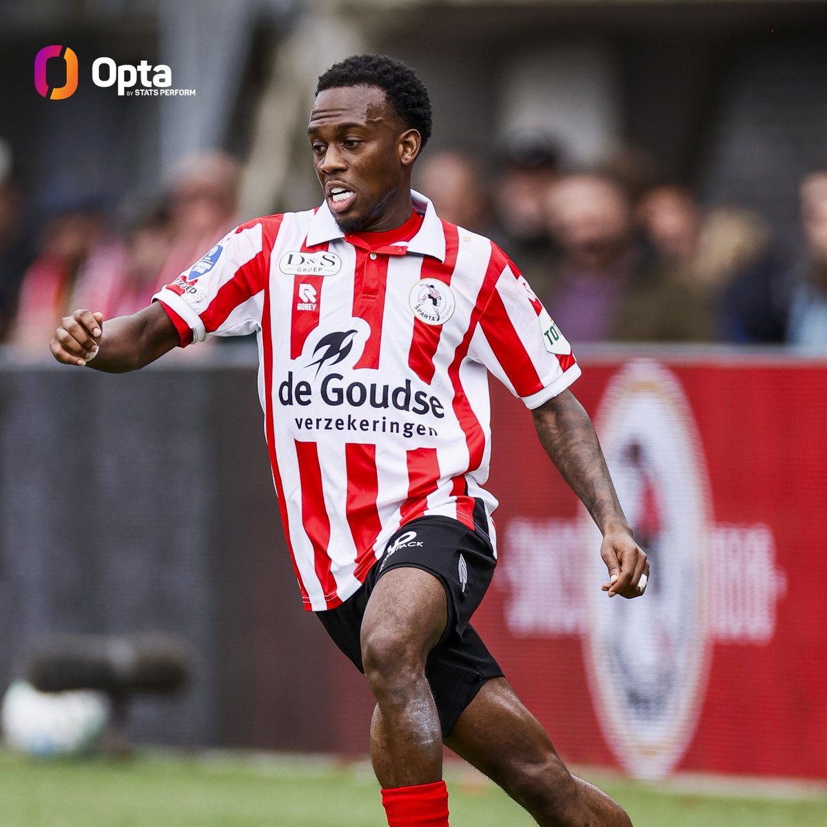 5 - Djevencio van der Kust assisted five goals this Eredivisie season, more than any other @SpartaRotterdam defender in an Eredivisie campaign this century. Kiss.
