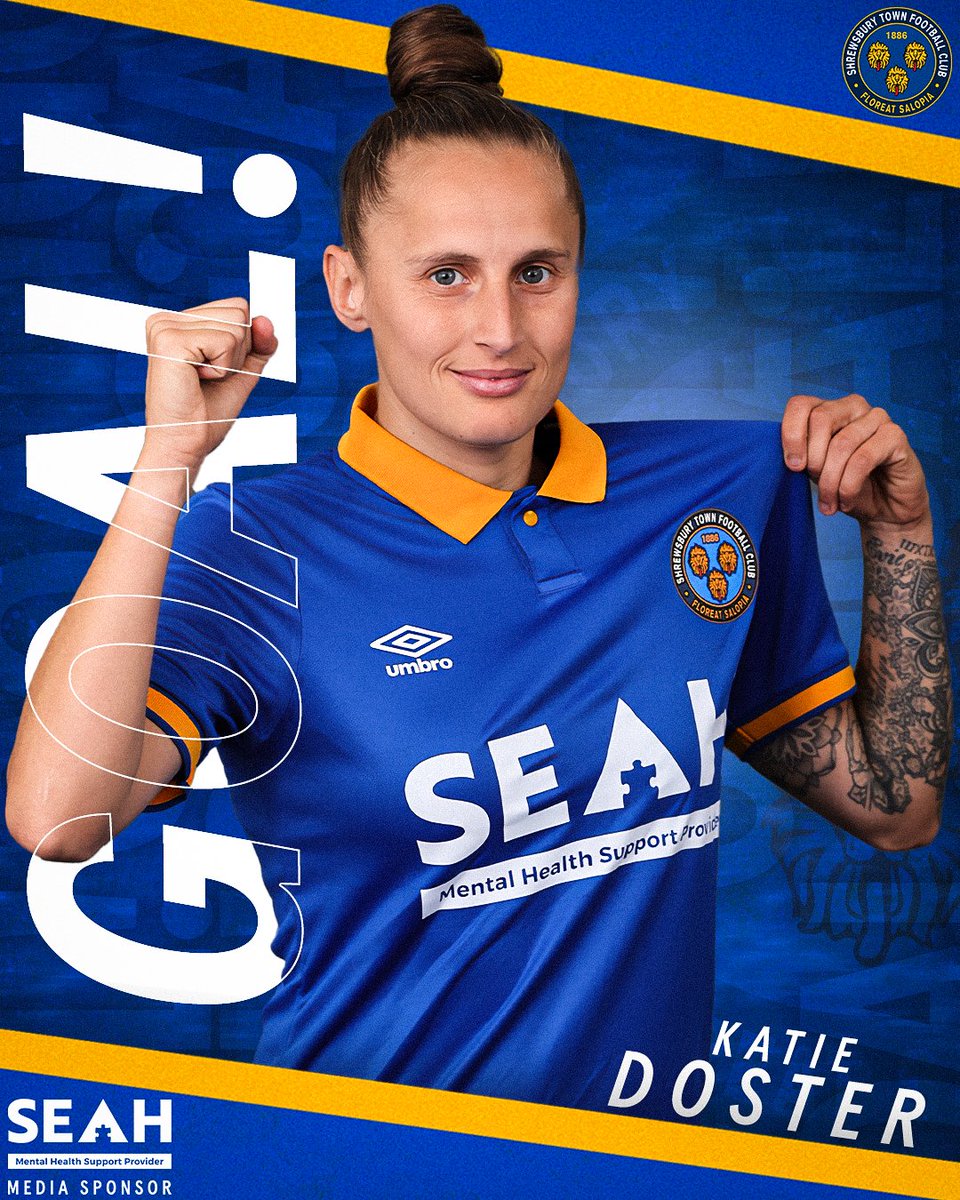 GOALLLLL!!!! DOSTER WITH A DOUBLE!!!! Town extend their lead, as Doster wins the ball back in the box and takes a strike 1 on 1 with the keeper!!! #Salop 3-0 #Shifnal 🔷️🔶️#Salop