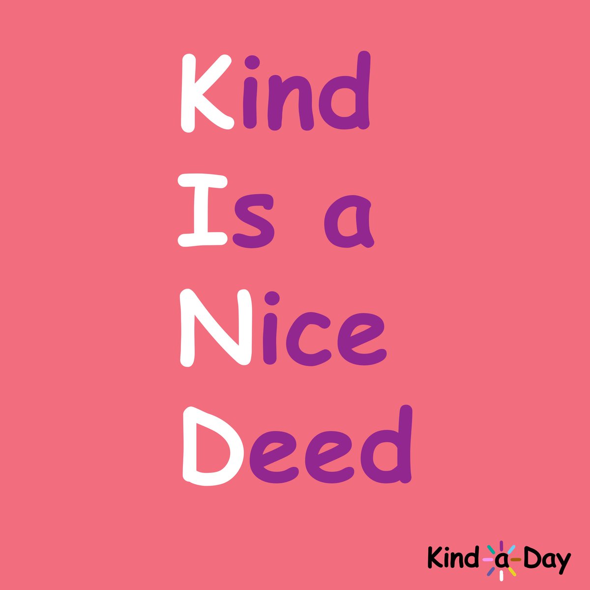 Kind Is a Nice Deed 💕
 
#kind #BeKind #kindness #Nice #BeNice #KindLife #ActsOfKindness #SpreadKindness #KindnessMatters #ChooseKindness #KindnessWins #KindaDay #KindnessAlways #KindnessEveryday #Kindness365 #KindnessChallenge #RandomActsOfKindness