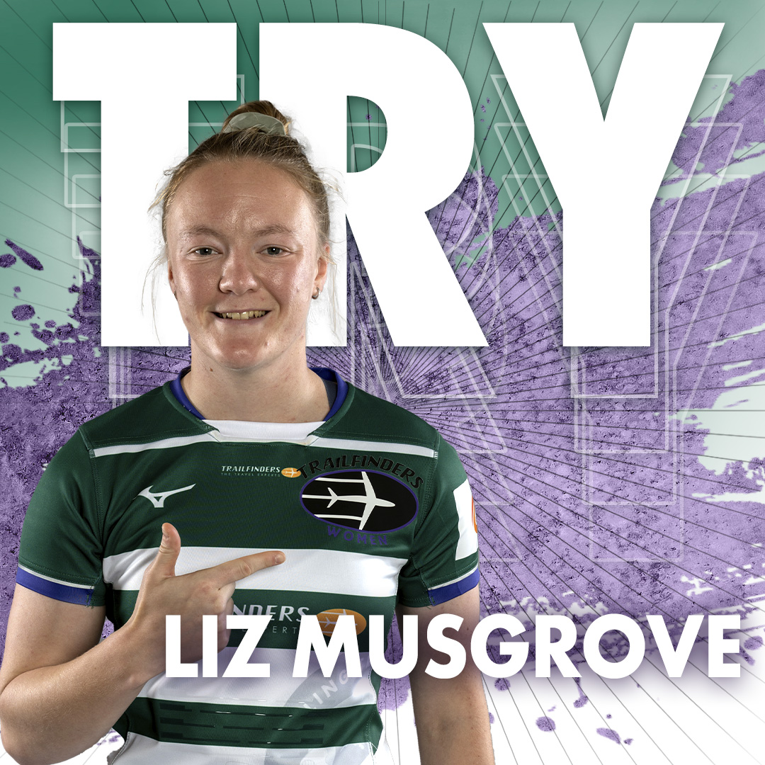 52 | A clinical kick return try! Ella Amory recognises the space down the left from Quins' box kick, and Abi Burton feeds Liz Musgrove down the wing to score. HAR 19-37 TFW | #HARvTFW #TFW 🟢⚪️