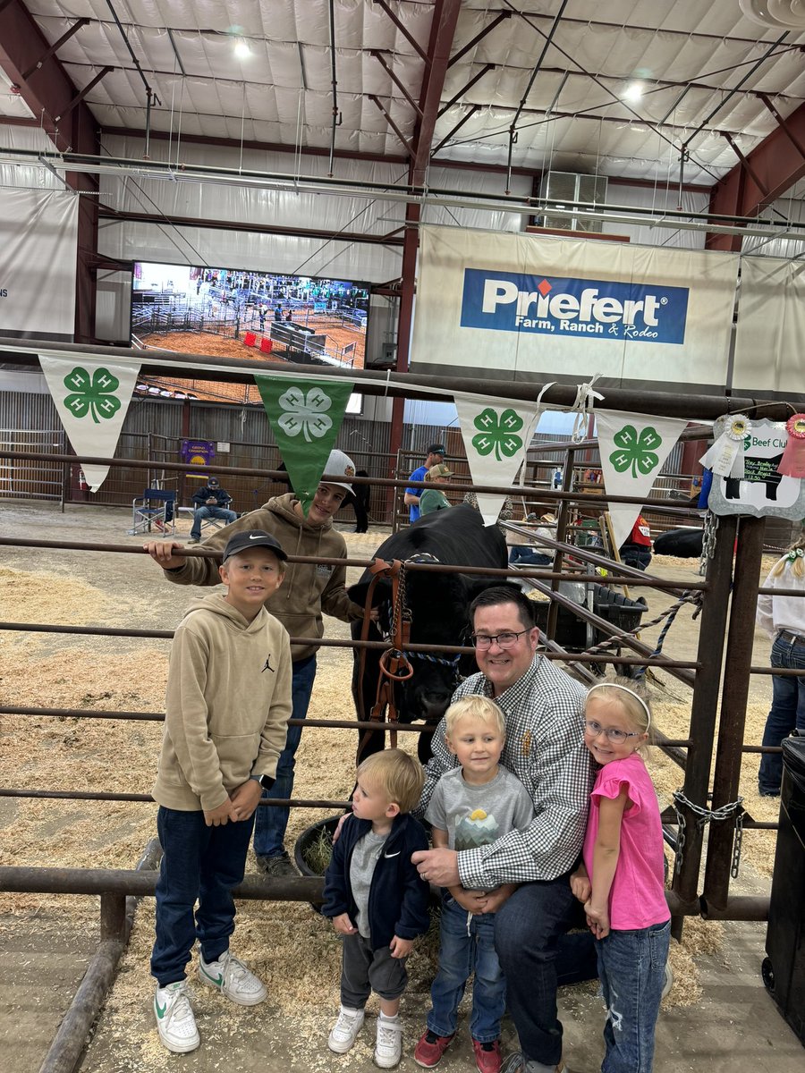 With the grandkids at the Junior Livestock Show in Fallon yesterday. 80+ years this event has been going on. #AD38 #nvleg