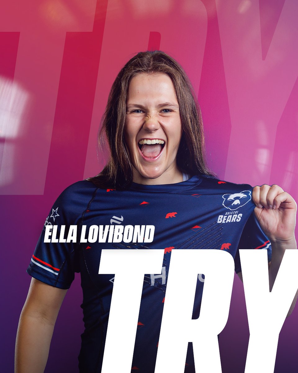 Yes Ella! 😍 Exquisite pass from Lucie Skuse unleashes the full-back to the try line! What a final! 😅 🐻 17-17 💫 (60 mins) #BRIvSAR | #BristolBears