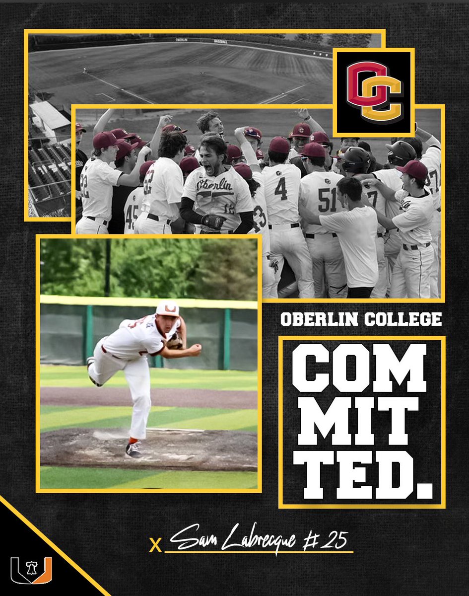 Proud to announce my commitment to play baseball at Oberlin College. I’d like to thank my loved ones, coaches, and teammates who have helped me along the way. @Yeo_Baseball @BaseballUPhilly @PSD_Baseball @AthleticsPeddie