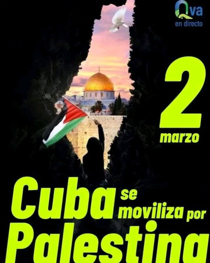 #PalestinaNoEstaSola 
#PalestineGenocide 
#CubaporlaVida.