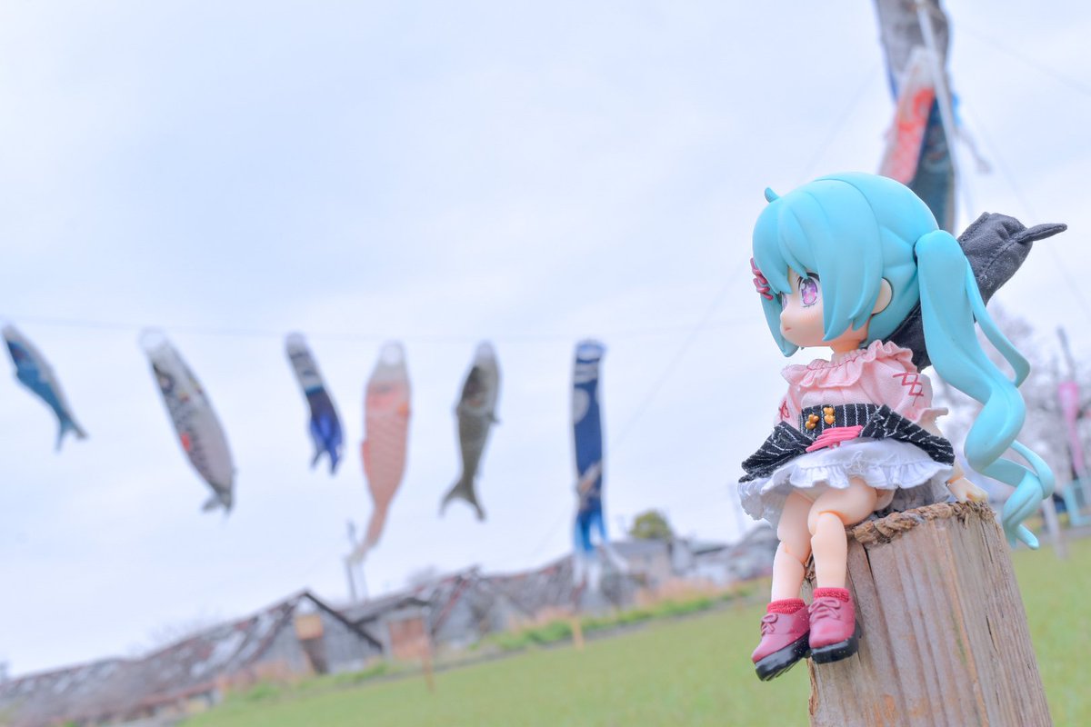 #深夜のねんどろ撮影６０分一本勝負 4/28【いべんと】 屋根より高い鯉のぼり～♪