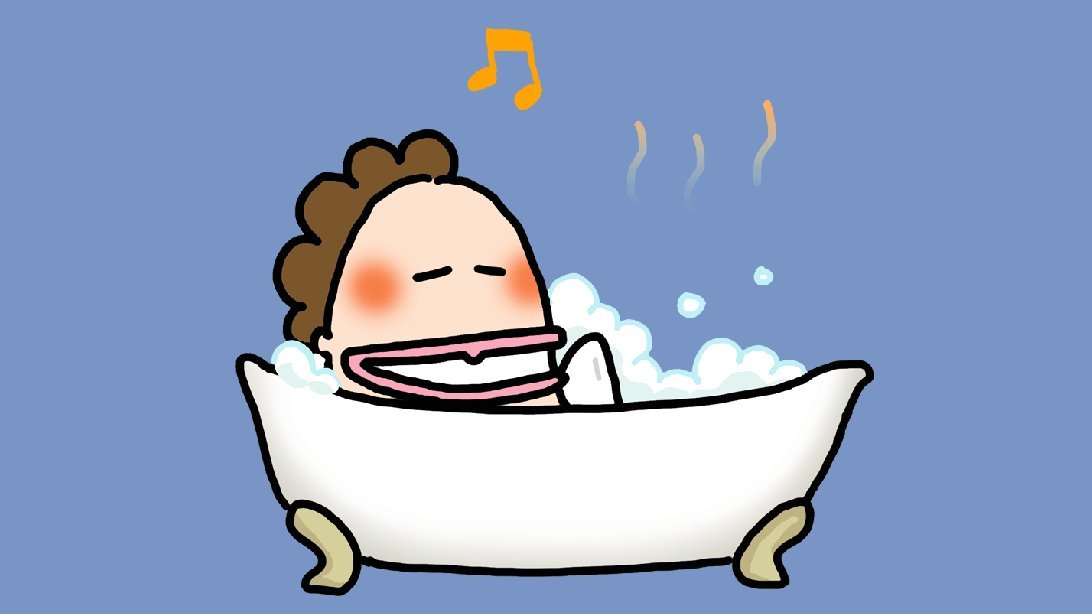 「お風呂に入って、ゆっくり寝れて、幸せですね#連休 」|あたしンち／けらえいこ公式のイラスト
