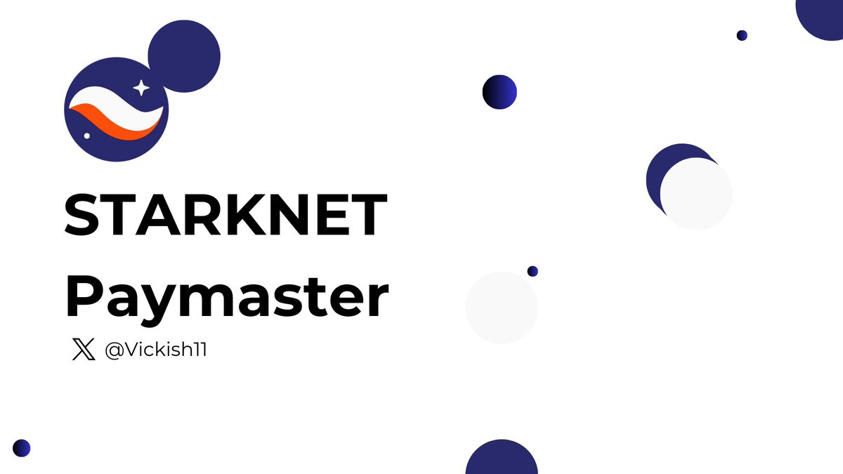 🔘Starknet Paymaster!

Gas-free transactions? Oh, I’m here for it. 

Before we go into what the @Starknet Paymaster is about, let’s understand what a Paymaster is.

🔘What is a Paymaster?
A paymaster is a smart contract that can pay gas fees on your behalf.

#StarknetLagosCon

🧵