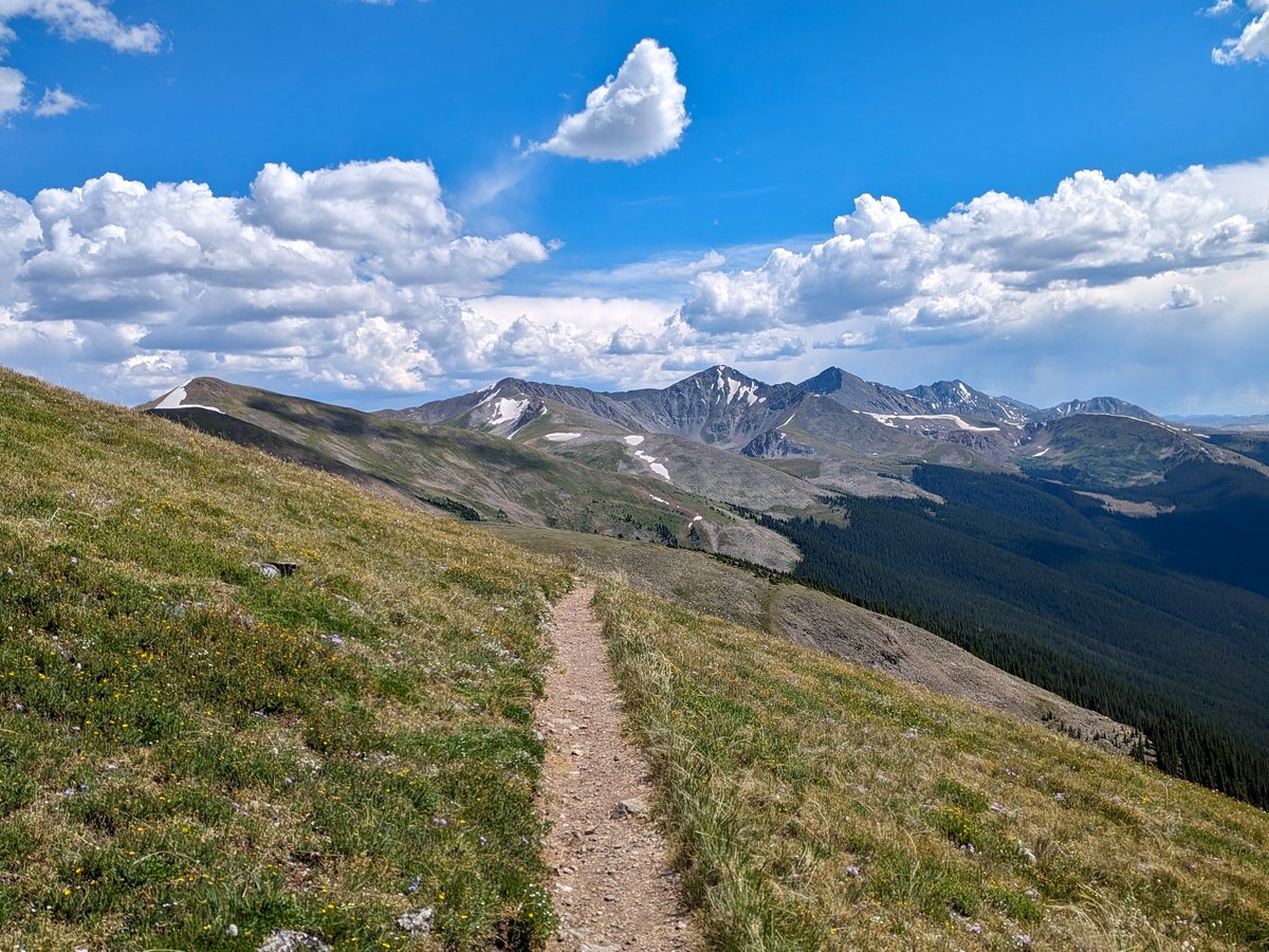Descending below 12,000 feet after crossing the Tenmile Range on the west half of Segment 7. colorado-trail.appspot.com/Segment7 #coloradotrail #hiking #mountainbiking #backpacking