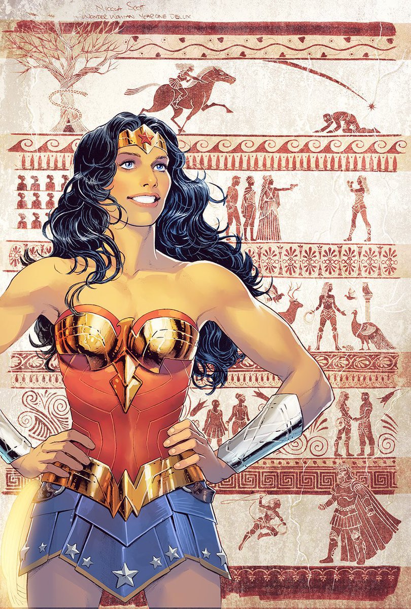 Wonder Woman comic covers with Greek art🔥