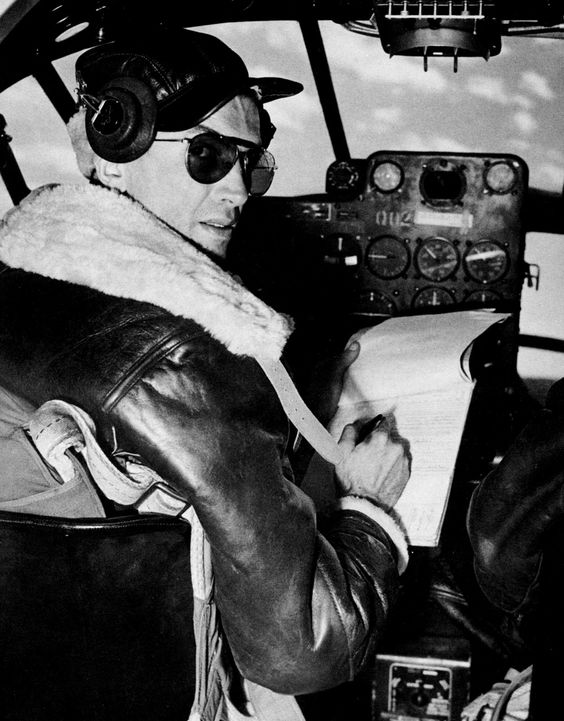 Col. James Stewart at the controls, sometime in '42 or '43.