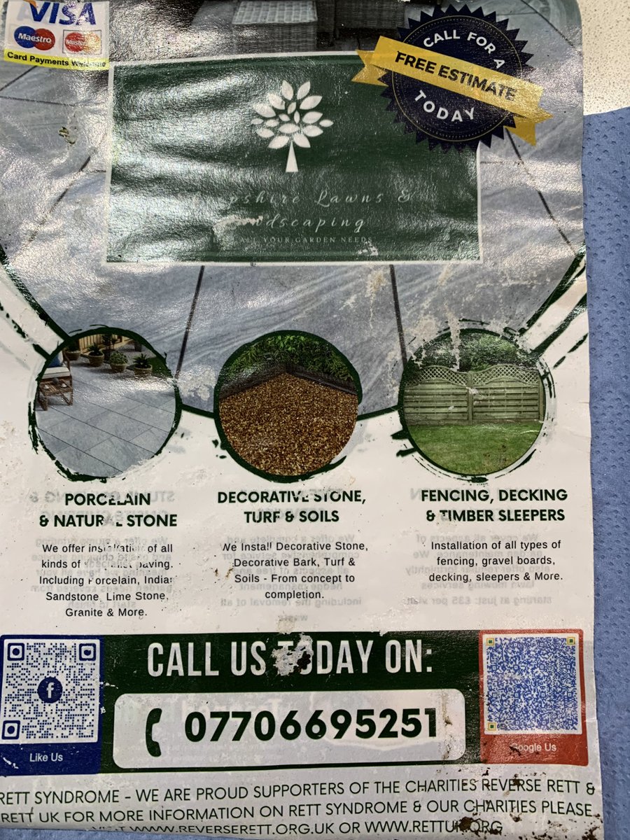 Please never use this company (Shrewbury Lawns & Landscaping) - dozens of these leaflets left by travellers who recently flytipped #woolwichcommon. Reported to MOD, RBG Trading Standards & RBG Prosecutions & Licensing