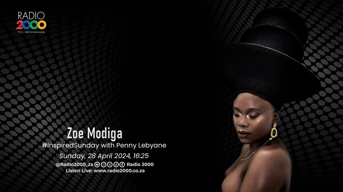 #ConversationTime | We are joined in studio by @Zoe_Modiga she just released her new album #Nomthandazo keep it locked #InspiredSunday @PennyLebyane