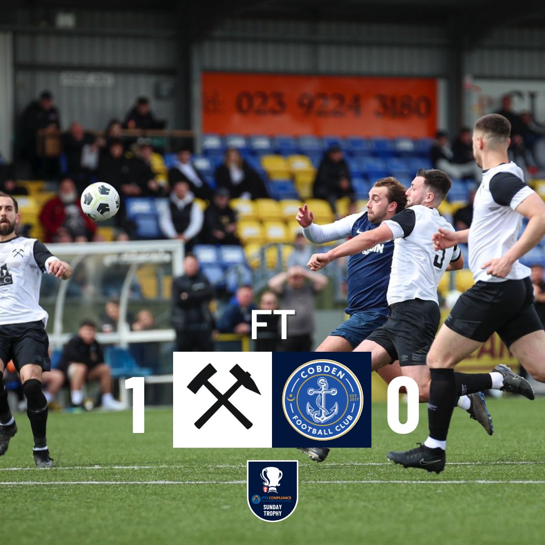 90’ | ⚽ FULL TIME ⚽ | @ptscompliance Sunday Trophy. 🏆 Well done to Basingstoke Hammers, the winners of our @ptscompliance Sunday Trophy. 👏👏 Basingstoke Hammers 1 – 0 Cobden FC 📸 @_GSPhotography