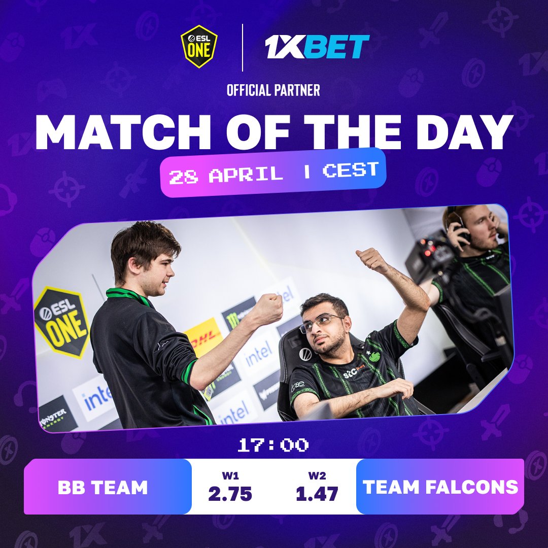 GRAND FINALS! BB TEAM VS TEAM FALCONS 🏆 Are you sure your favorite will win? Place your bets & enjoy the victory with high odds from @1xBet_Esports! ▶️ Odds PreMatch: cropped.link/eslonebg24_line ▶️ Odds Live: cropped.link/eslonebg24_live