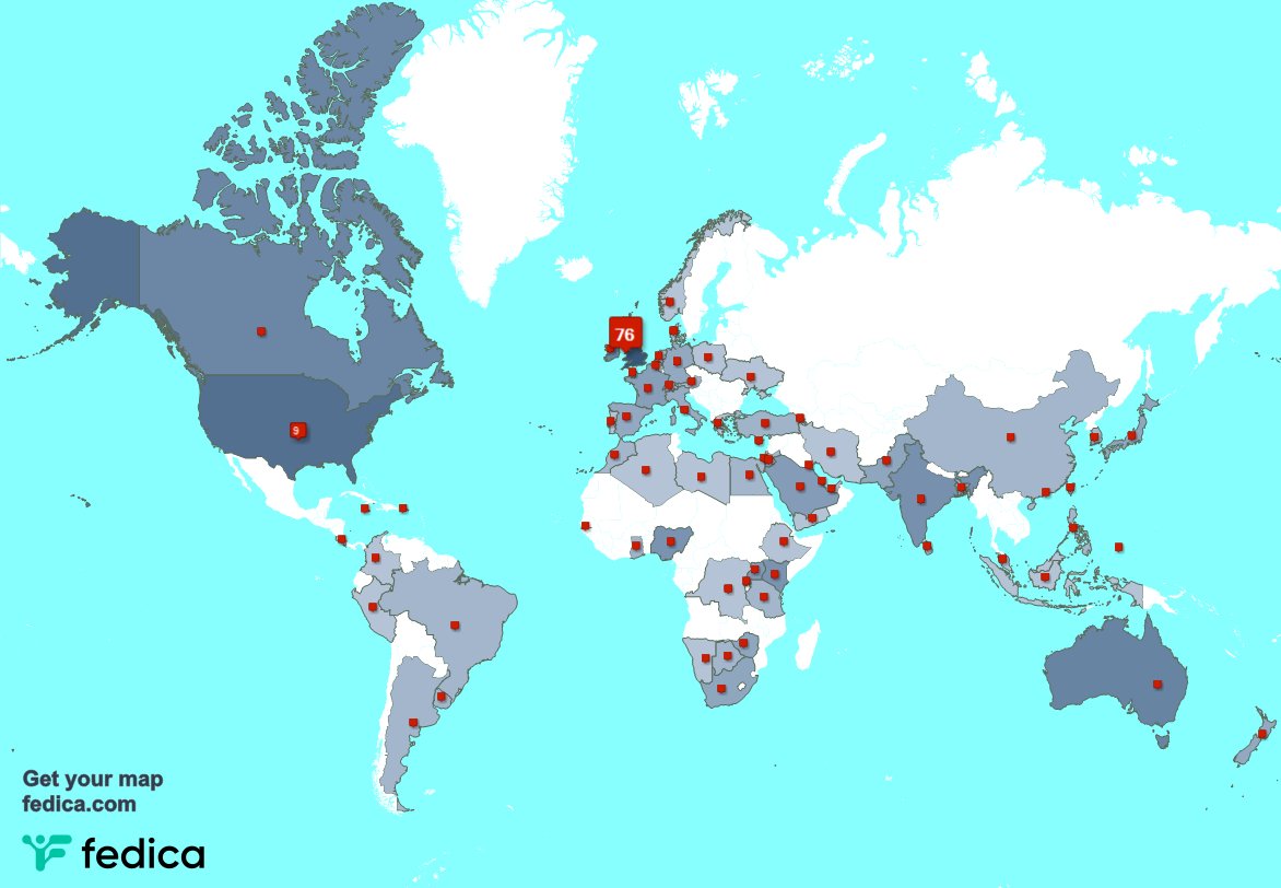 Special thank you to my 39 new followers from UK., USA, and more last week. fedica.com/!GeorgiaVineOT