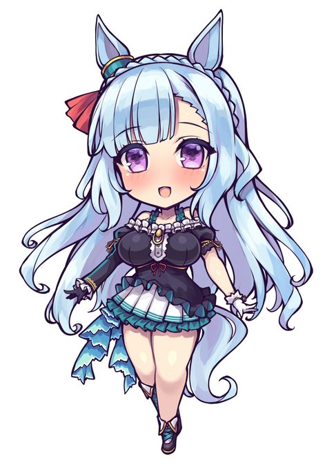 昨日のアルダンも微調整して、ラモーヌがノリと勢いで頭身高めになってるけどウマのデフォルメは基本これくらいのサイズ感になると思います。
#ウマ娘
#メジロアルダン 