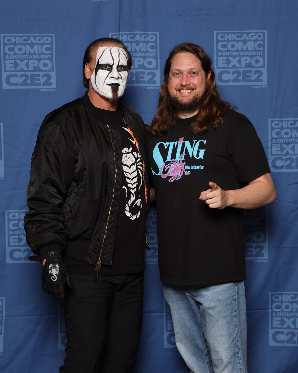I was supposed to do this with Warrior the week after he passed away figured I better get Sting done before I miss the opportunity #sting #c2e2 #aew #wcw #wwe #nwa