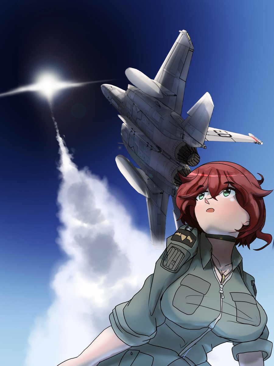 =The Stars are no limits=
Piece i did in collaboration with @gravityfall618 
Check their version of this iconic moment in aviation!
Also huge thanks to Rabbid for letting me use his F-15 gal again :)
-
-
-
#AviationArt #AnimeArt #Anime