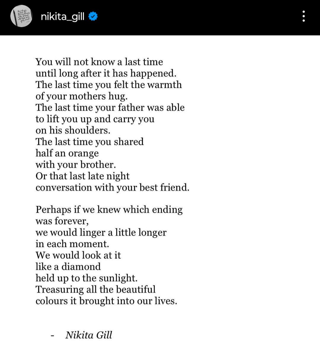 This one hit hard... bringing back all the if onlys when life (or death) snatched away something or someone you'd assumed you had for a lot longer 'Perhaps if we knew which ending was forever, we would linger a little longer in each moment.' And yet when you know it's the last