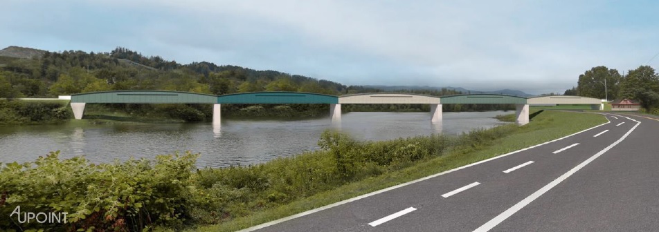 18/04/24 : «Look» du nouveau pont ferroviaire à #valleejonction – Une première en Amérique du Nord. D'inspiration européenne, dans la cadre de la réhabilitation du #cfqc. Un investissement pour ce pont, rappelons-le, de quelque 50M$ de #votregouvernement. #mtmd #beaucenord
