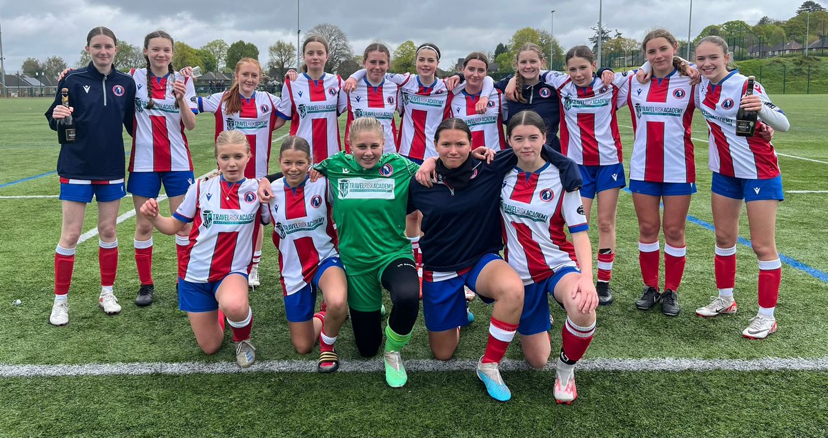 League 🏆 and Cup 🏆 Double! Our U15s Girls bring home their second trophy of the season 😎 an amazing achievement. 💪⚽️ Well done girls! 🔴⚪️ #FutureWanderers #WeAreWanderers thanks to team sponsor @travel_risk @academy_dwfc @DWFCWomen @DorkingWDRS