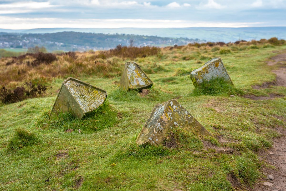 Part of 'Literary Landscape', created by sculptor Martin Heron on Penistone Hill near Haworth in 2003.