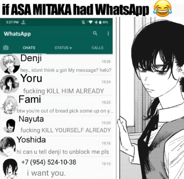 if asa mitaka had whatsapp 😂💀