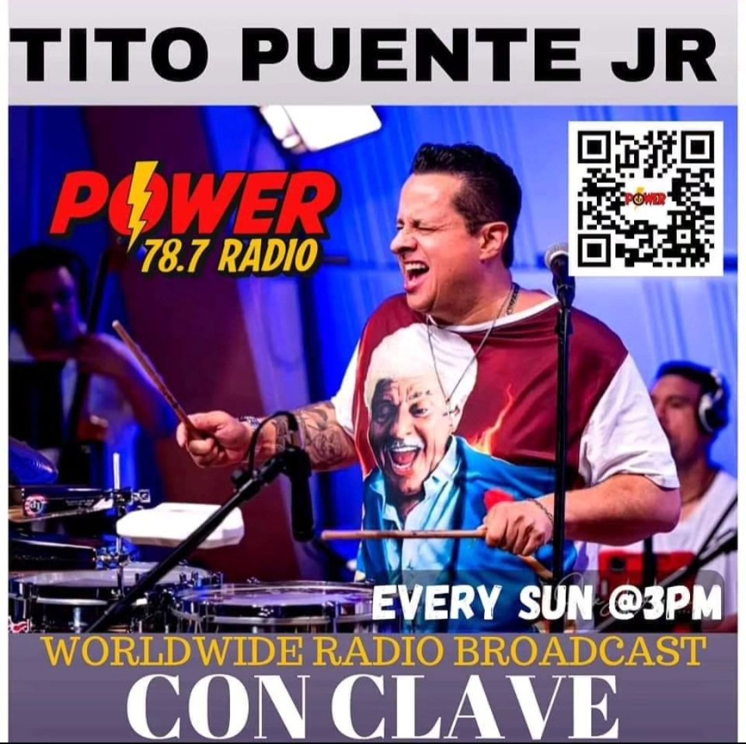 Tune in today, Sunday 3pm EST to 'Con clave with Tito Puente, Jr.' exclusively on 📻🎙 power787radio.com and on the power787 app! Tour announcements, music, highlights, and the best music of TitoPuente! 
@djmdw @djladytita @dj_nismo78.7 @highlight @followers @power787radio