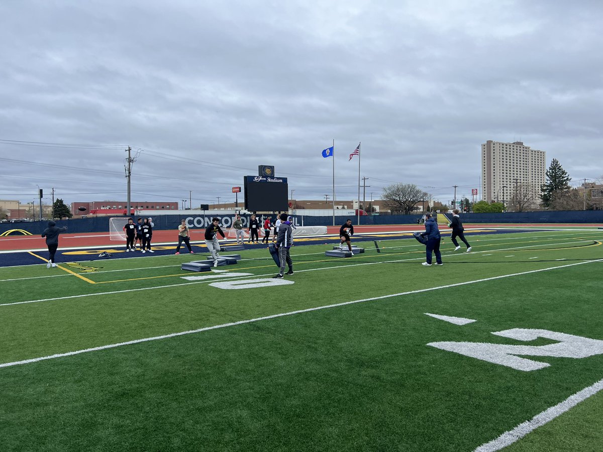 Up in the Twin Cities recruiting talent from all over MN at Concordia St. Paul University A lot of talent out here. MN->WI