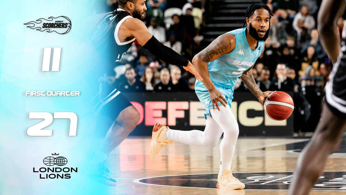 Score after the first quarter. Watch Live 📺👉 bit.ly/4aTUPd4 #SurreyScorchers