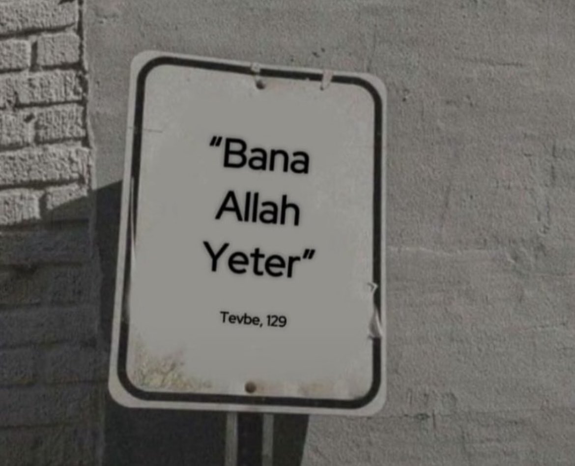 “Bana Allah yeter…”