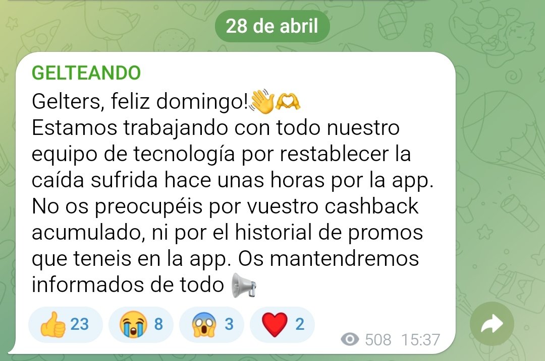 @isaactabernero @GeltApp Del canal de Telegram de @GeltApp