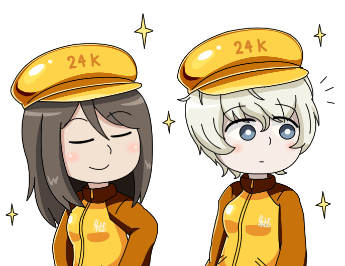 「#GWなので金色の物を貼るほんとは金曜日にしか出現しないゴールド継続高校。 」|えむけーのイラスト