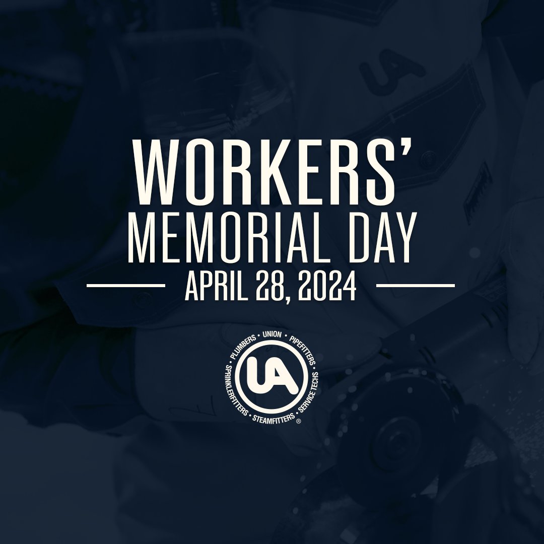 This #WorkersMemorialDay, we remember our Brothers and Sisters killed or injured on the job site – and we recommit ourselves to ensuring safe job sites and working conditions for all.