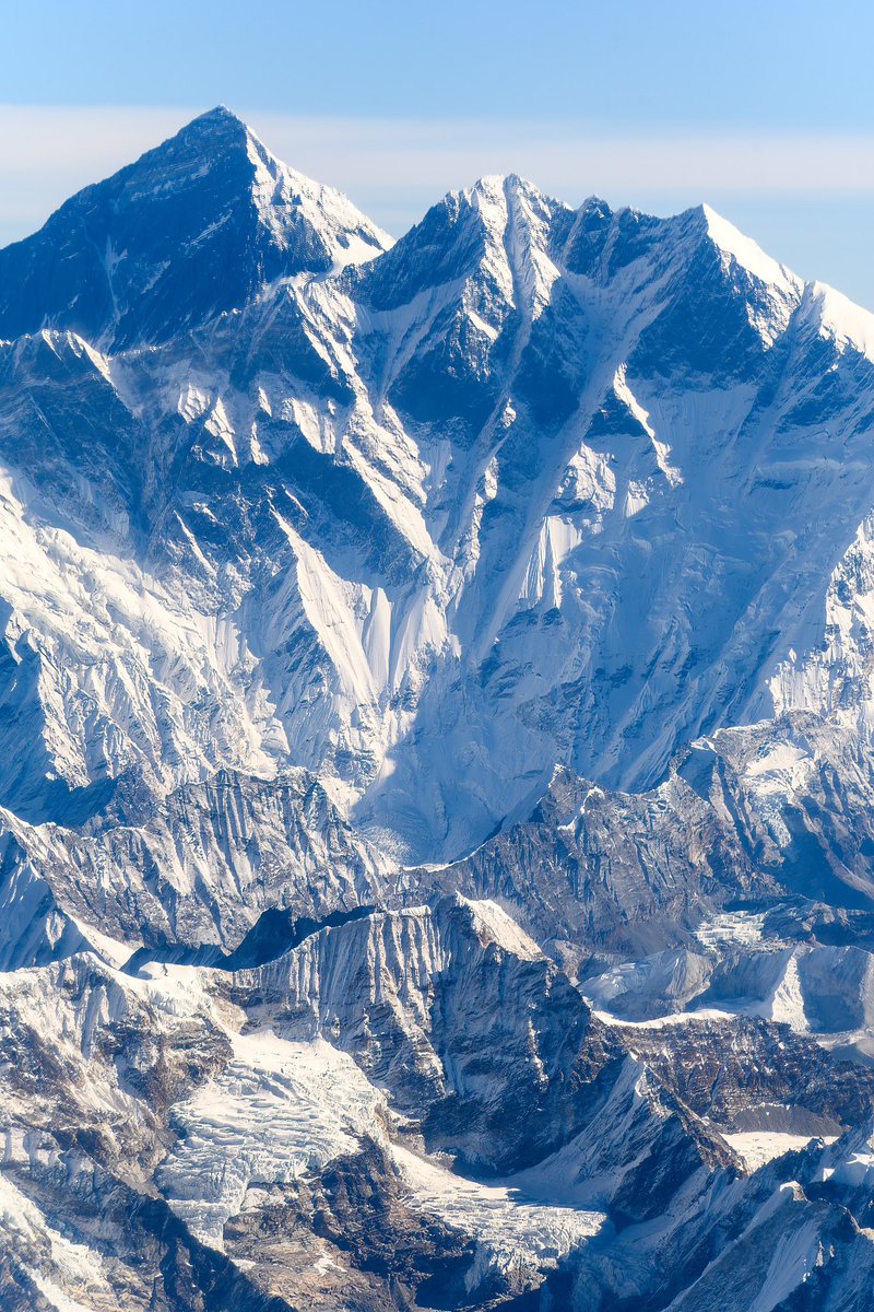 Trying to recover some motion blurred files from a recent mountain flight over the Himalayas. It was my first time trying to shoot from a plane. Here’s a frame of Everest (back left) hidden by Lhotse.