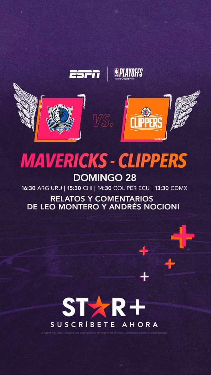 Amigos arranca el Domingo con doble tanda x la tarde KNICKS@PHILLY con ⁦@AleRPerez⁩ ⁦@Juliolamas1⁩ CLIPPERS@MAVS ⁦@SoyElChapu⁩ y yo !!#AyDiosMio #RedHot🌶️🔥 #nbaxespn🏀 ⁦@StarPlusLA #PlayoffsTime📺🎙️🏆