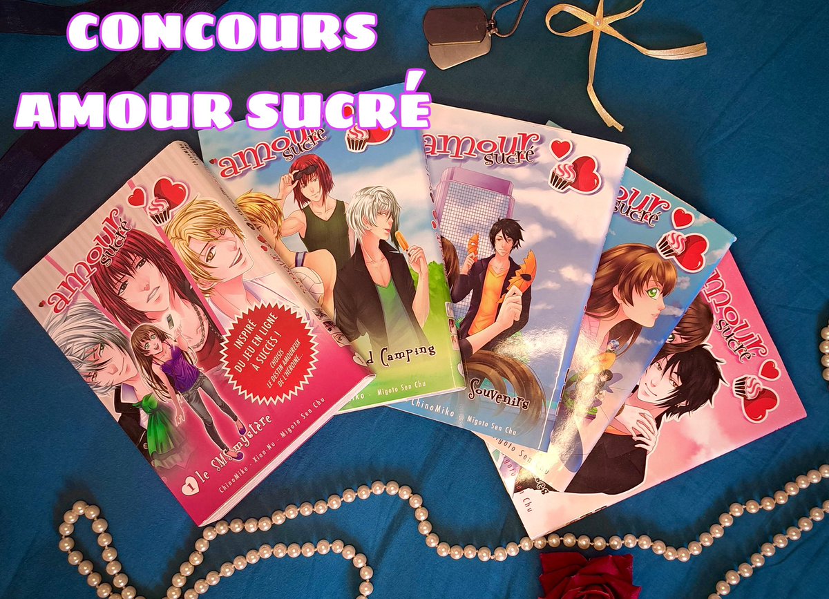 •CONCOURS AMOUR SUCRÉ•

🎀Tome 1 à 5 de Amour sucré À GAGNER🎀

✨Pour participer✨
-RT et Like
-Commentez votre CDC Amour Sucré
-Envoie sur Mondial Relay (FRANCE, BELGIQUE)⬇️
-Votre compte doit être en public au moment du tirage!

/!\Tirage MERCREDI 8 MAI/!\🤭