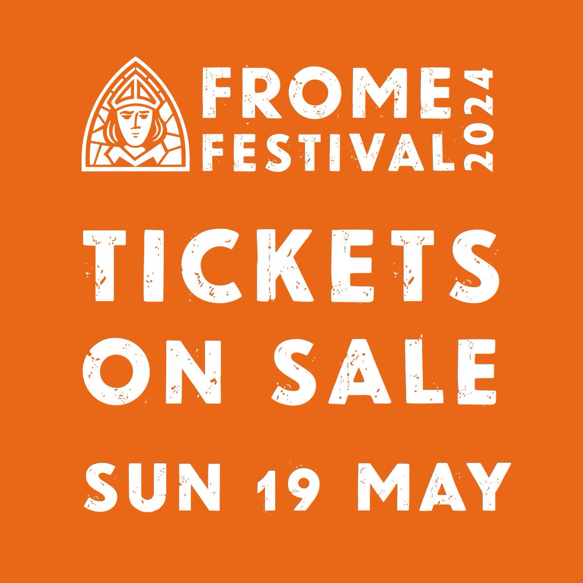 General on sale date for events is in 3 weeks at 10am on Sunday 19th May. Festival Friends will have priority booking at the @cheeseandgrain box office in person from 10am on Friday 17th May. Look out for free brochures in coming weeks! #frome #fromefestival