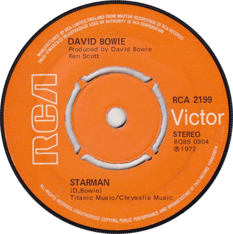 On this day, 52 years ago, David Bowie released his Starman single in 1972